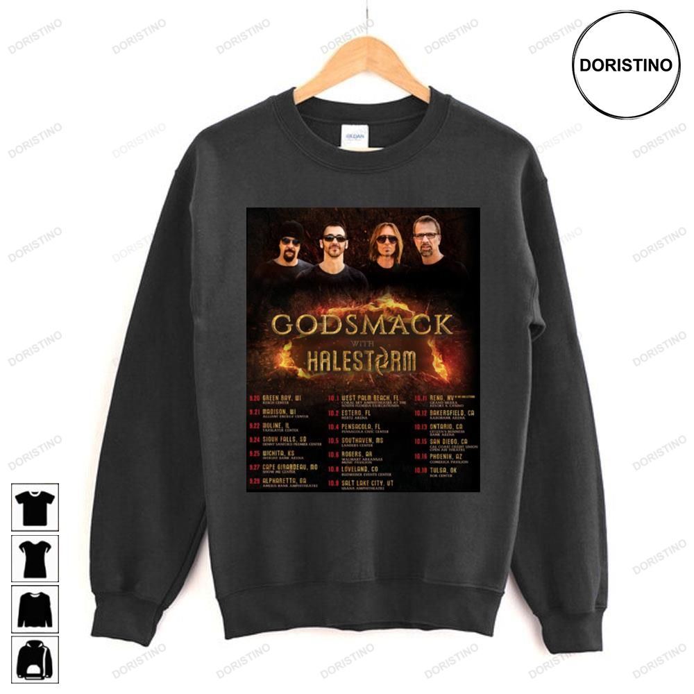 Godsmack With Halestorm Awesome Shirts